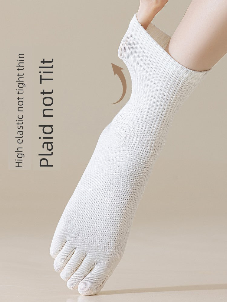 Women's Antibacterial Cotton Toe Socks - Assorted Pairs