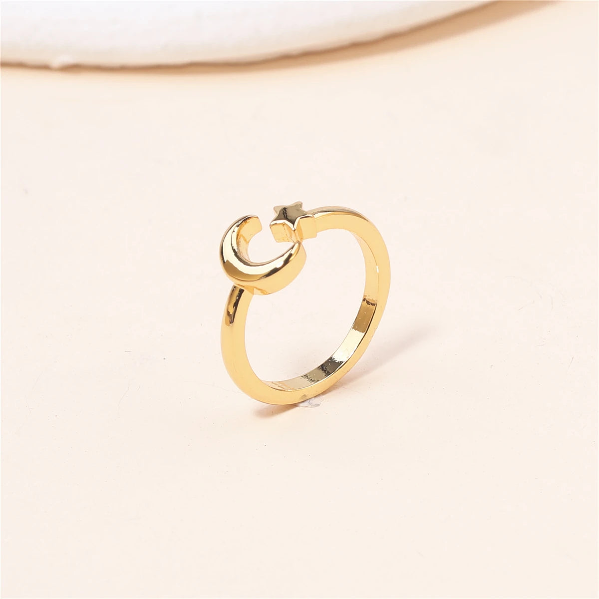 Adjustable Star Moon Gold/Silver Toe Ring - 1 pc