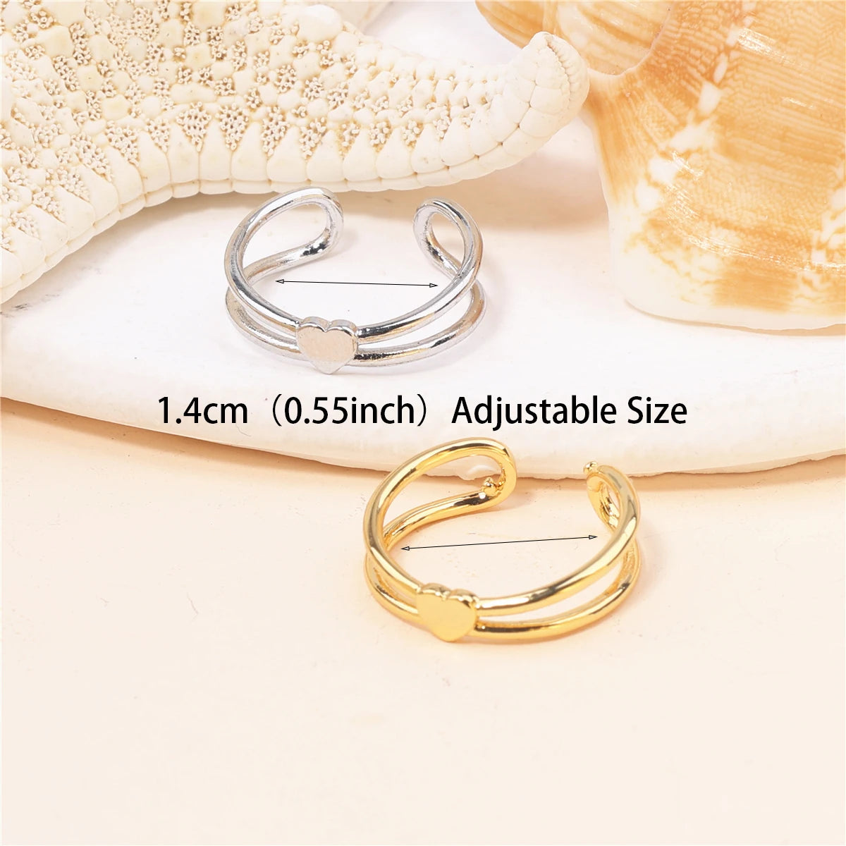 Stole my Heart Gold/SIlver Toe Ring - 1 pc